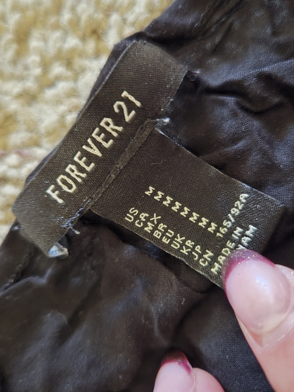 Forever 21 Black Dress with Side String Detail - Picture 5 of 5